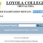 Loyola College Semester Results
