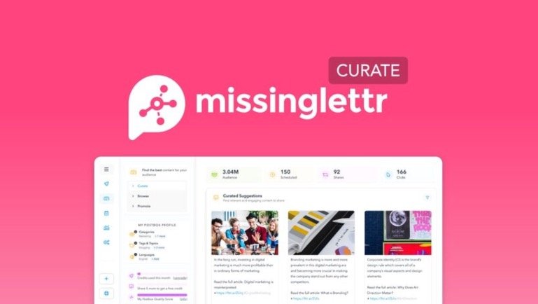 Appsumo Missinglettr Curate